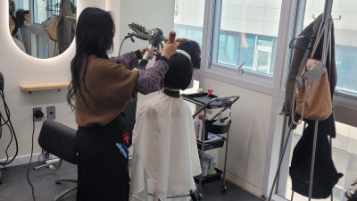 실습을앞두고 열정적으로 연습중