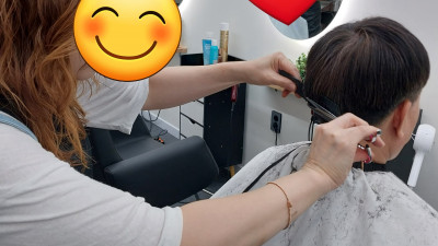 남성컷트중