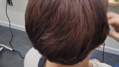 새치커버 컷트고객